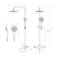 Душевая стойка CEZARES RELAX-CVD-01 со смесителем и изливом RELAX-CVD-01 - фото 168361 Душевая стойка CEZARES RELAX-CVD-01 со смесителем и изливом RELAX-CVD-01 - фото 168361