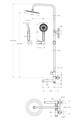 Душевая стойка BelBagno со смесителем и изливом UNIQUE-VSCM-CRM UNIQUE-VSCM-CRM - фото 168397 Душевая стойка BelBagno со смесителем и изливом UNIQUE-VSCM-CRM UNIQUE-VSCM-CRM - фото 168397