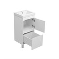 Алиса - 40 тумба 1 ящ. напольная белая эмаль + раковина УТ000011235