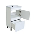 Алиса - 40 тумба 1 ящ. напольная белая эмаль + раковина УТ000011235