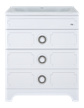 Лейла - 70 Тумба с 3 ящ. белая + раковина УТ000011403 - фото 16903