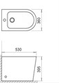 Биде напольное BelBagno FLAY-R BB1003B BB1003B Биде напольное BelBagno FLAY-R BB1003B BB1003B