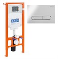 Система инсталляции для подвесных унитазов BelBagno BB002-80 с кнопкой смыва BB005-PR-CHROME BB002-80/BB005-PR-CHROME - фото 169280