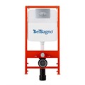 Система инсталляции для подвесных унитазов BelBagno BB026 с кнопкой смыва BB050CR.MAT BB026/BB050CR.MAT