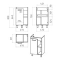 Крафт - 50 Тумба напольная 1 дв. + раковина УТ000013342 - фото 16967 Крафт - 50 Тумба напольная 1 дв. + раковина УТ000013342 - фото 16967