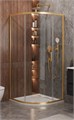 Душевой уголок Cezares MOLVENO-R-1-90-C-BORO-IV, 90х90х195, профиль брашированное золото, прозрачное стекло MOLVENO-R-1-90-C-BORO-IV