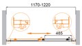 Душевая дверь Cezares MOLVENO-BF-1-120-C-BORO-IV, 120х195, профиль брашированное золото, стекло прозрачное MOLVENO-BF-1-120-C-BORO-IV - фото 170206 Душевая дверь Cezares MOLVENO-BF-1-120-C-BORO-IV, 120х195, профиль брашированное золото, стекло прозрачное MOLVENO-BF-1-120-C-BORO-IV - фото 170206