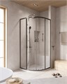 Душевой уголок Cezares RELAX-304-R-2-90-C-GM, 90х90х200, профиль оружейная сталь, прозрачное стекло RELAX-304-R-2-90-C-GM - фото 170367