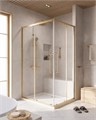Душевой уголок Cezares RELAX-304-AH-2-120/90-C-BORO, 120х90х200, профиль брашированное золото, прозрачное стекло RELAX-304-AH-2-120/90-C-BORO - фото 170584