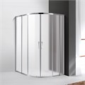 Душевой уголок Cezares MOLVENO-RH-22-130/120-P-Cr, 130х120х195, профиль хром, стекло Punto матовое MOLVENO-RH-22-130/120-P-Cr - фото 170778