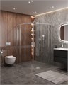 Душевой уголок Cezares MOLVENO-RH-22-120/110-C-Cr-IV, 120х110х195, профиль хром, стекло прозрачное MOLVENO-RH-22-120/110-C-Cr-IV - фото 170809