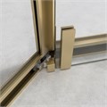 Душевой уголок Cezares RELAX-304-P-1-100-C-BORO, 100х100х200, профиль брашированное золото, прозрачное стекло RELAX-304-P-1-100-C-BORO - фото 171052 Душевой уголок Cezares RELAX-304-P-1-100-C-BORO, 100х100х200, профиль брашированное золото, прозрачное стекло RELAX-304-P-1-100-C-BORO - фото 171052