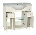 Шармель - 80 Тумба с 2 ящ. светло-бежевая эмаль + раковина УТ000001877