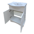 Эльбрус - 65 Тумба белая эмаль + раковина УТ000006129