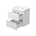 Алиса - 50 тумба 2 ящ. подвесная белая эмаль + раковина УТ000011217