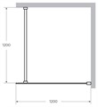 Душевая перегородка Cezares LIBERTA-L-1-120-120-BR-NERO LIBERTA-L-1-120-120-BR-NERO - фото 171798 Душевая перегородка Cezares LIBERTA-L-1-120-120-BR-NERO LIBERTA-L-1-120-120-BR-NERO - фото 171798