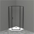 Душевой уголок BelBagno UNO-195-P-1-100-C-NERO UNO-195-P-1-100-C-NERO
