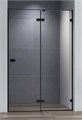 Душевая дверь Cezares BELLAGIO-B-12-140-C-NERO, 140х197, профиль черный, прозрачное стекло BELLAGIO-B-12-140-C-NERO - фото 173352