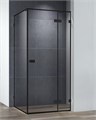 Душевой уголок Cezares BELLAGIO-A-1-100-C-NERO, 100х100х197, профиль черный, прозрачное стекло BELLAGIO-A-1-100-C-NERO - фото 173372