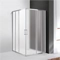 Душевой уголок Cezares MOLVENO-A-22-90+30-P-Cr, 120х120х195, профиль хром, стекло Punto матовое MOLVENO-A-22-90+30-P-Cr - фото 173593