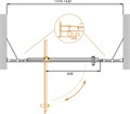 Дверь в проём Cezares MOLVENO-BA-12-90+50-C-Cr-IV, 140х195, профиль хром, стекло прозрачное MOLVENO-BA-12-90+50-C-Cr-IV - фото 173706 Дверь в проём Cezares MOLVENO-BA-12-90+50-C-Cr-IV, 140х195, профиль хром, стекло прозрачное MOLVENO-BA-12-90+50-C-Cr-IV - фото 173706