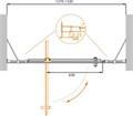Дверь в проём Cezares MOLVENO-BA-12-90+40-C-Cr-IV, 130х195, профиль хром, стекло прозрачное MOLVENO-BA-12-90+40-C-Cr-IV - фото 173833 Дверь в проём Cezares MOLVENO-BA-12-90+40-C-Cr-IV, 130х195, профиль хром, стекло прозрачное MOLVENO-BA-12-90+40-C-Cr-IV - фото 173833