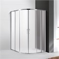 Душевой уголок Cezares MOLVENO-R-22-100+20-P-Cr, 120х120х195, профиль хром, стекло Punto матовое MOLVENO-R-22-100+20-P-Cr - фото 173859