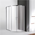 Душевой уголок Cezares MOLVENO-RH-2-130/100-P-Cr, 130х100х195, профиль хром, стекло Punto матовое MOLVENO-RH-2-130/100-P-Cr - фото 173870