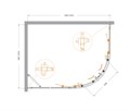 Душевой уголок Cezares MOLVENO-RH-2-130/100-P-Cr, 130х100х195, профиль хром, стекло Punto матовое MOLVENO-RH-2-130/100-P-Cr - фото 173879 Душевой уголок Cezares MOLVENO-RH-2-130/100-P-Cr, 130х100х195, профиль хром, стекло Punto матовое MOLVENO-RH-2-130/100-P-Cr - фото 173879