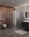 Душевой уголок Cezares MOLVENO-R-22-100+30-P-Cr, 130х130х195, профиль хром, стекло Punto матовое MOLVENO-R-22-100+30-P-Cr - фото 174058 Душевой уголок Cezares MOLVENO-R-22-100+30-P-Cr, 130х130х195, профиль хром, стекло Punto матовое MOLVENO-R-22-100+30-P-Cr - фото 174058