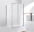 Душевой уголок Cezares MOLVENO-AH-12-150/90-P-Cr, 150х90х195, профиль хром, стекло Punto матовое MOLVENO-AH-12-150/90-P-Cr - фото 174093