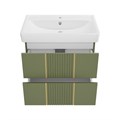 VEGA - 70 Тумба подвесная с 2 ящ., олива + раковина УТ000022675