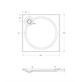 Душевой поддон из искусственного мрамора Cezares TRAY-S-A-90-56-W TRAY-S-A-90-56-W - фото 174787 Душевой поддон из искусственного мрамора Cezares TRAY-S-A-90-56-W TRAY-S-A-90-56-W - фото 174787