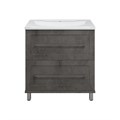 Марта - 80 Тумба напольная темный бетон + раковина УТ000005596