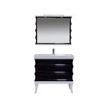 Чикаго -100 Тумба с 3 ящ. чёрно-белая + раковина УТ000000162