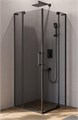 Душевой уголок Cezares SLIDER-AH-2-70/80-80/90-GRIGIO-NERO SLIDER-AH-2-70/80-80/90-GRIGIO-NERO