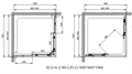 Душевой уголок Cezares ECO-O-A-2-90-C-Cr ECO-O-A-2-90-C-Cr
