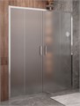 Дверь в проём Cezares MOLVENO-BF-2-170-P-Cr, 170х195, профиль хром, стекло Punto матовое MOLVENO-BF-2-170-P-Cr - фото 176210