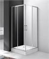 Душевой уголок Cezares MOLVENO-A-2-100-C-Cr-IV, 100х100х195, профиль хром, стекло прозрачное MOLVENO-A-2-100-C-Cr-IV - фото 176584