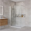 Душевая перегородка BelBagno KRAFT-L-1-110-C-Cr KRAFT-L-1-110-C-Cr - фото 176987