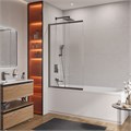 Душевая шторка на ванну CEZARES SLIDER-FIX-VF-11-90/150-C-GM с фиксированным креплением одной створки SLIDER-FIX-VF-11-90/150-C-GM - фото 177137