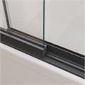 Душевая шторка на ванну CEZARES SLIDER-FIX-VF-11-90/150-C-NERO с фиксированным креплением одной створки SLIDER-FIX-VF-11-90/150-C-NERO