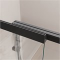 Душевая шторка на ванну CEZARES SLIDER-FIX-VF-11-90/150-C-NERO с фиксированным креплением одной створки SLIDER-FIX-VF-11-90/150-C-NERO