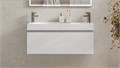 Тумба под раковину VELVEX Otto 1000-0-1 (Otto) навесная белый глянец tp.OTO.OTT.100.1Y белый глянец