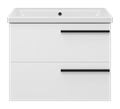 Ненси - 70 Тумба подвесная 2 ящ белая мат. эмаль + раковина УТ000022057