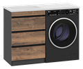 Тумба под раковину Misty Коломбо 60 под стиральную машину П-Кол06060-0113Я