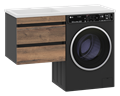Тумба под раковину Misty Коломбо 60 под стиральную машину подвесная П-Кол06060-011П2Я