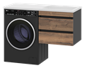 Тумба под раковину Misty Коломбо 60 под стиральную машину подвесная П-Кол06060-011П2Я