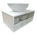 Тумба под раковину Misty Ива - 70 Тумба подвесная белая пленка 1 ящ. П-Ива-01070-0121Я П-Ива-01070-0121Я