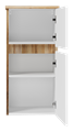 Шкаф Misty Ива 40 подвесной универсальный (белый, дуб вотан) П-Ива05040-01